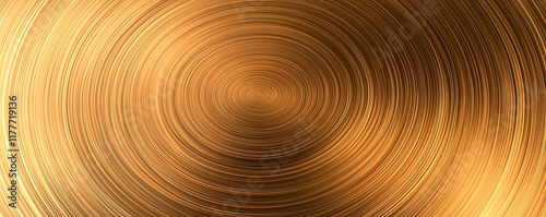 Golden concentric circles creating stunning visual effect