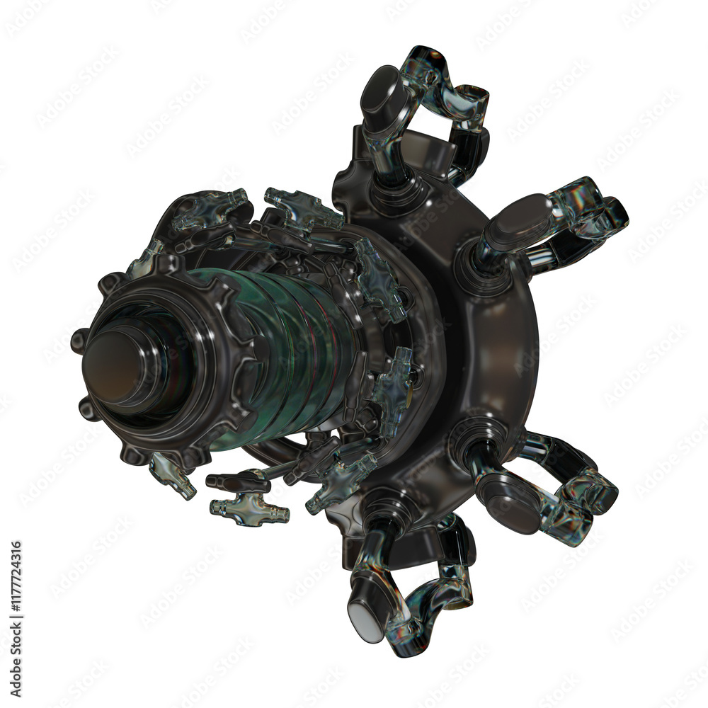 Metal abstract shape, 3d render Metal abstract shape, 3d render