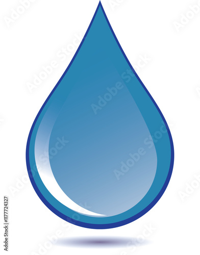 water drop icon vector 