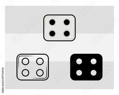 Game Die SVG Silhouette, Dice Silhouette, Sports Svg, Dice Svg, Ludo Dice Svg, Gamble svg, Dice Png, Dice Svg Images, Cut Files
