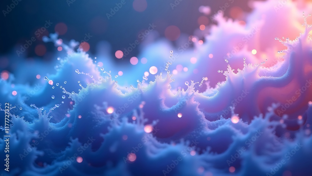 Fototapeta premium Abstract vibrant bokeh background. Generative Ai.