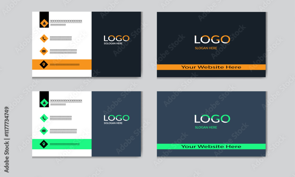 Fototapeta premium Creative and Clean Business Card Template.