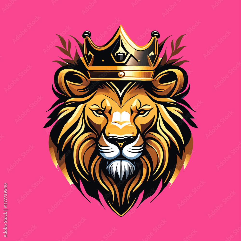 Obraz premium Golden lion king