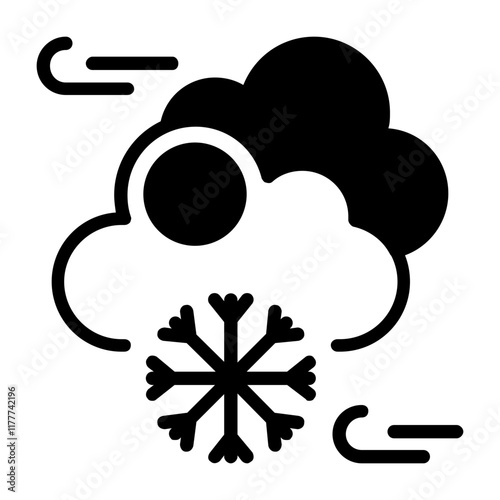 Snow Vector Icon Design