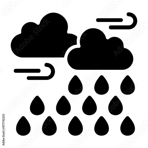 Drizzle Vector Icon Design