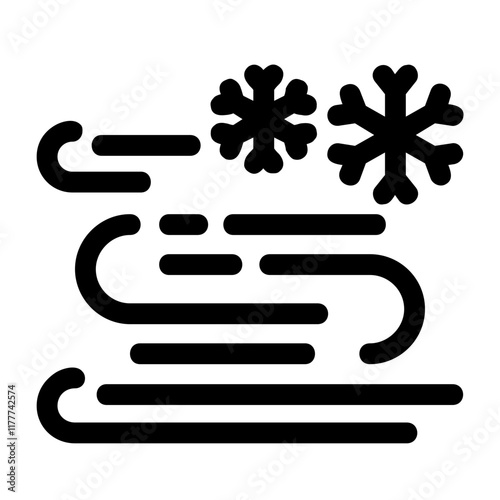 Arctic Winds Vector Icon Design