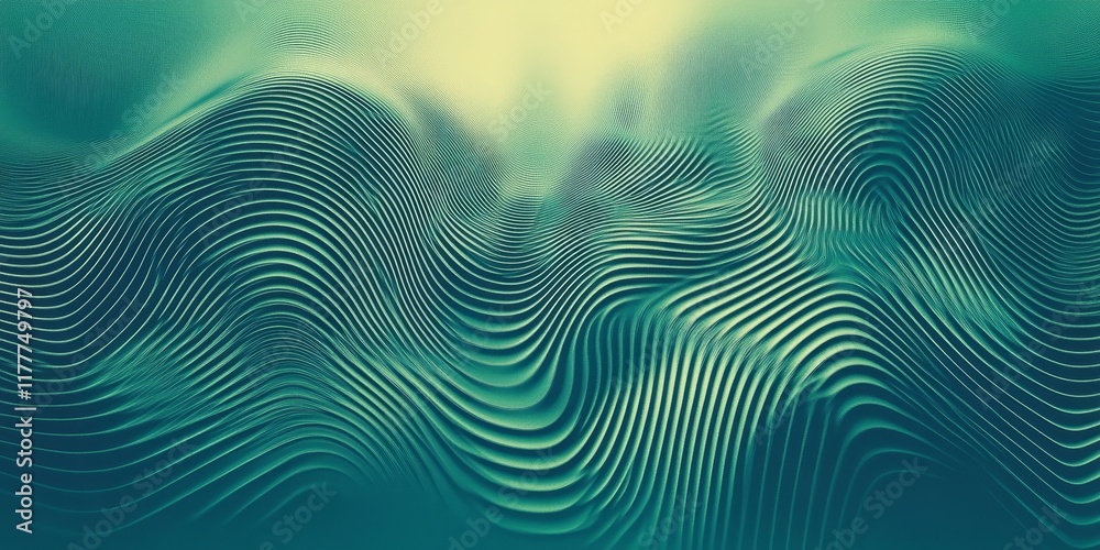Fototapeta premium Noisy blue green gradient background, vivid gradients texture, poster layout, smooth transitions, Generative AI