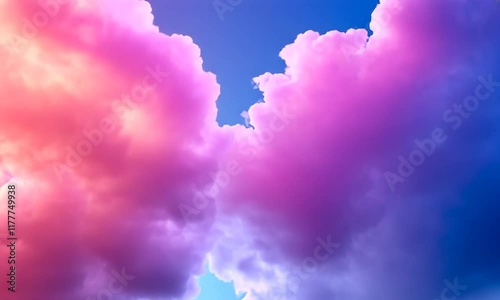 Pastel cloudscape; sky gap; dreamy; design