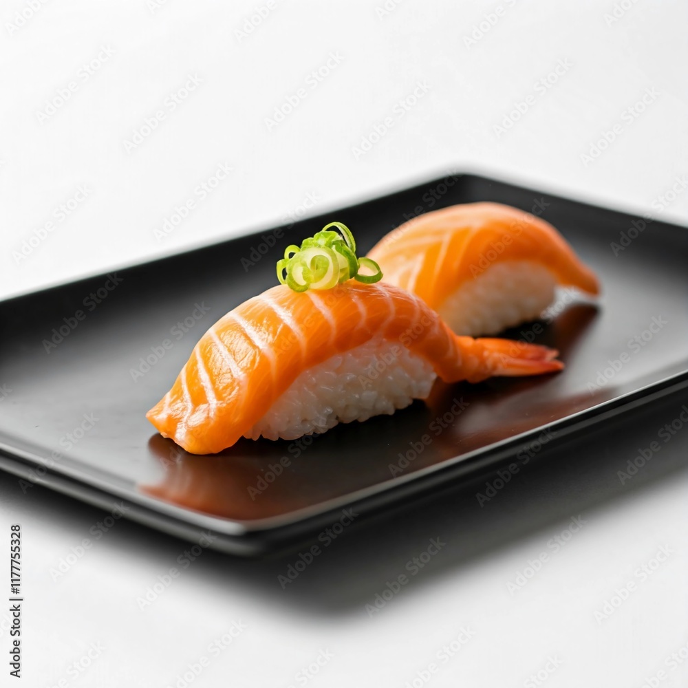 A closeup Picture of sushi dish. A closeup Picture of sushi dish.