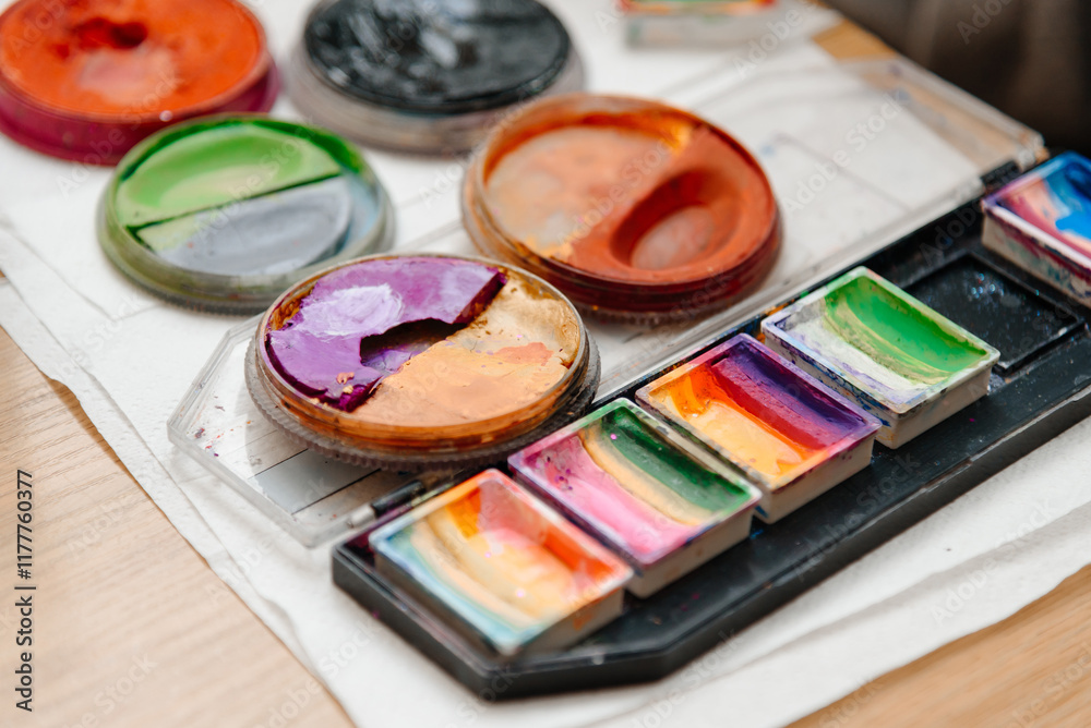 Naklejka premium aquagrim paints, kids entertainment