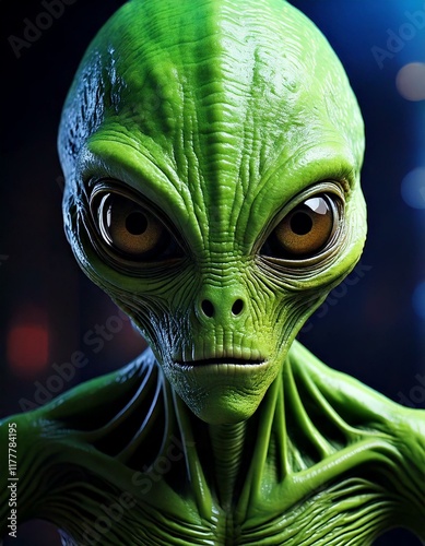 Obraz na płótnie green alien w salonie