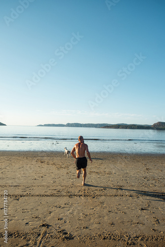 Hurry Up Run For Swim In Sea