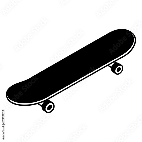 skateboard isolated on white background