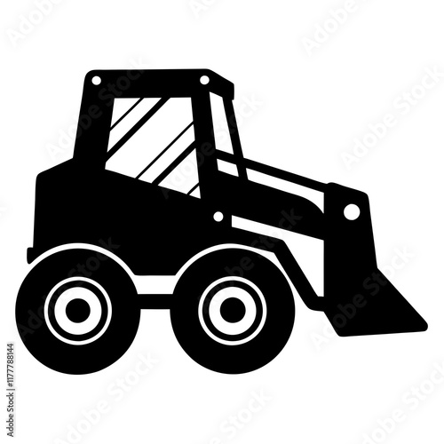 illustration of a skid steer loader