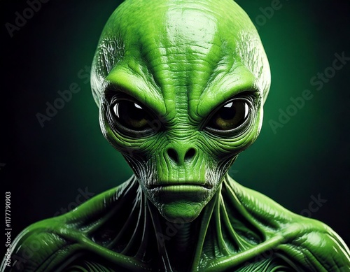 Obraz na płótnie green alien monster w salonie