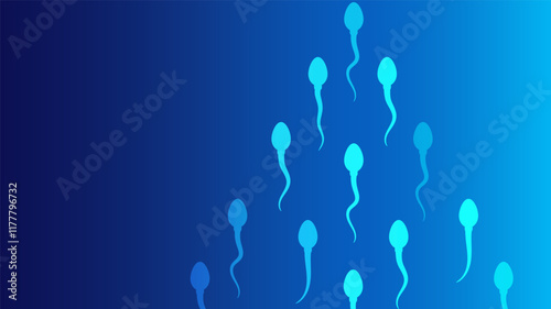 Sperm icon. human sperm cells