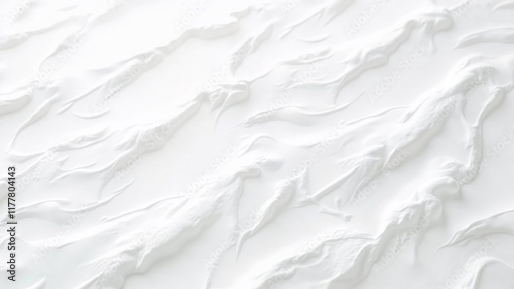 Obraz premium Textured white abstract background with smooth peaks and ridges for creative design use 