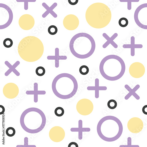 seamless pattern with gender signs