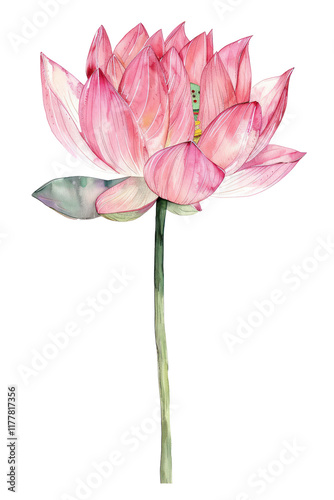 Watercolor Flower on Transparent Background, use or your backggrounds