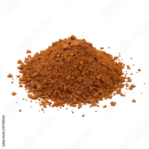 Small pile of ground coffee Isolated  vector illustration (1)