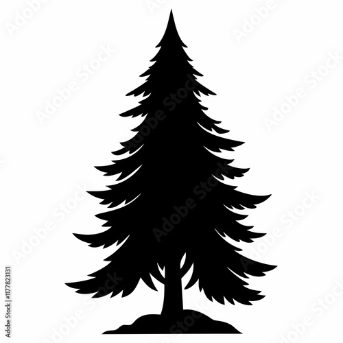 Timeless Nature Black Silhouette Vector Art