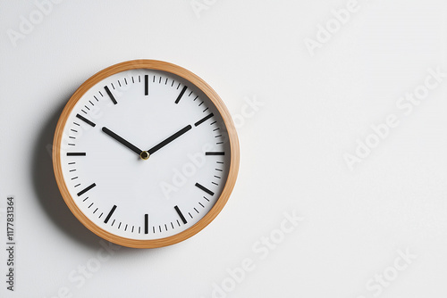 clock on a white background photo