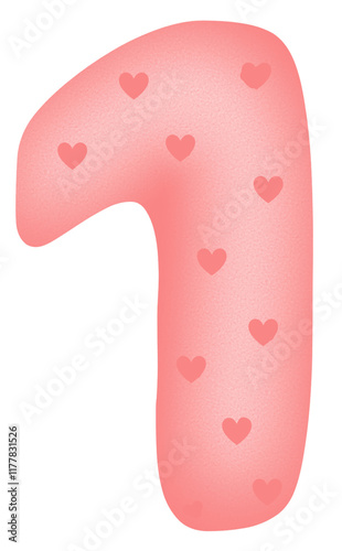 Wallpaper Mural pink numbers Torontodigital.ca