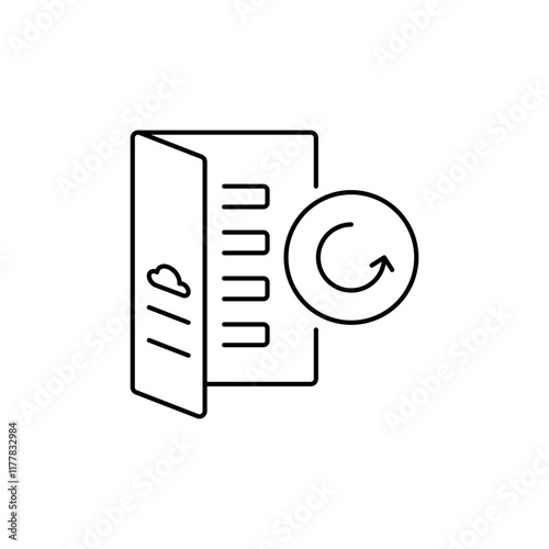Outline Backup icon for data loss recovery.