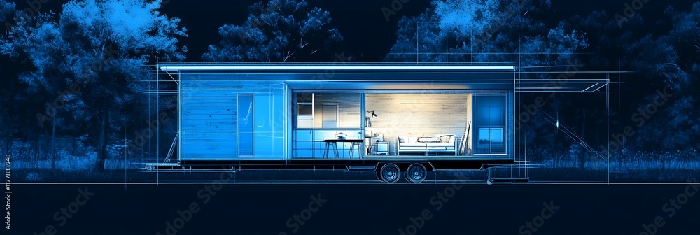 Spacesaving tiny house blueprint emphasizing sustainable features smart modular layouts Spacesaving tiny house blueprint emphasizing sustainable features smart modular layouts