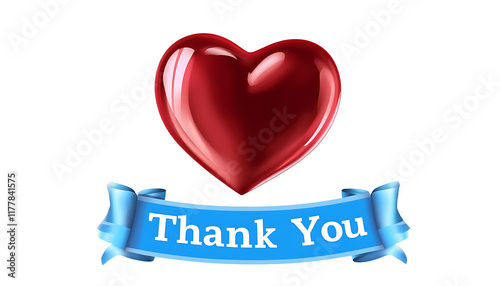 heart with ribbon text 