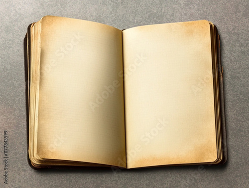 old book isolated on white