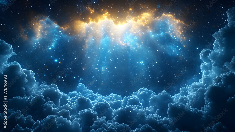 Fototapeta premium Enchanting Cosmic Masterpiece Dazzling Stellar Constellation in a Mesmerizing Celestial Realm