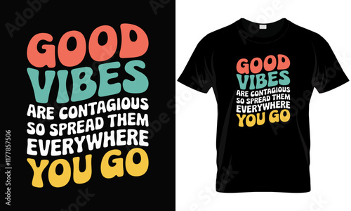 Good Vibes Only Groovy Positive Peace Love 60s 70s Retro Groovy Hippie Party T-Shirt.ai