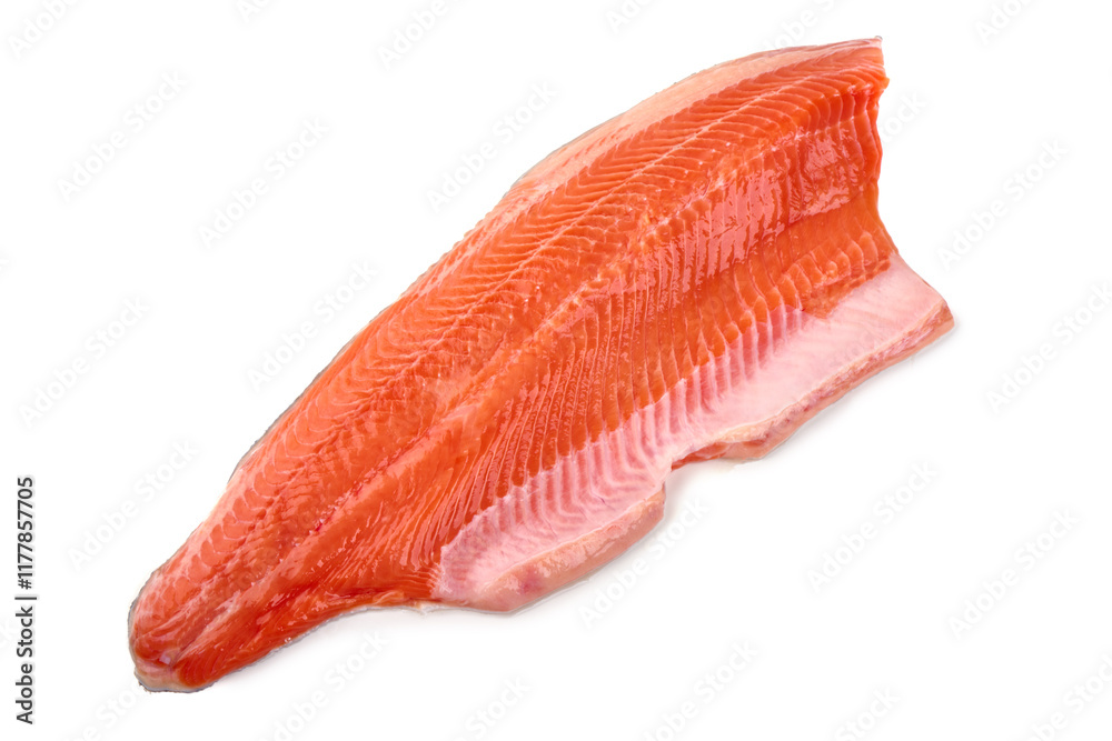 Salmon, fresh salmon fillet isolated on white background. Salmon, fresh salmon fillet isolated on white background.