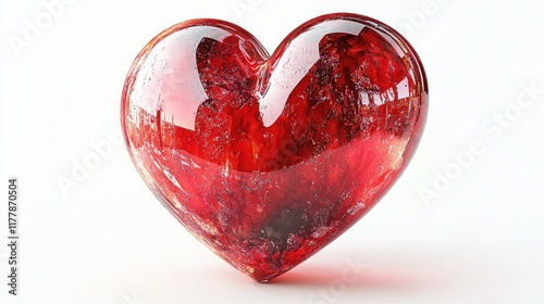 Celebrating love and emotion heart shaped decoration studio minimalist abstract design