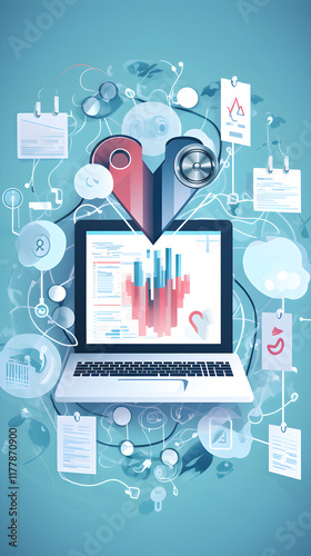 Visual Representation of Digital Healthcare Medical Records System