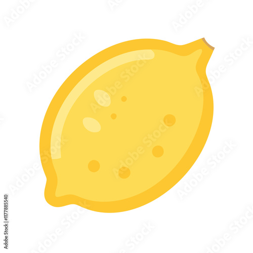 Colorful icon of a lemon representing freshness and zesty flavor