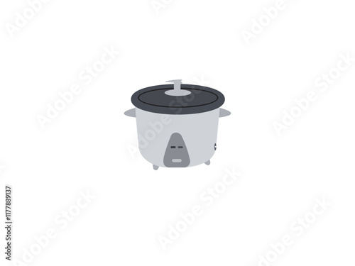 Rice cooker icon for illustration.Flat Design Home Appliance Icon.
