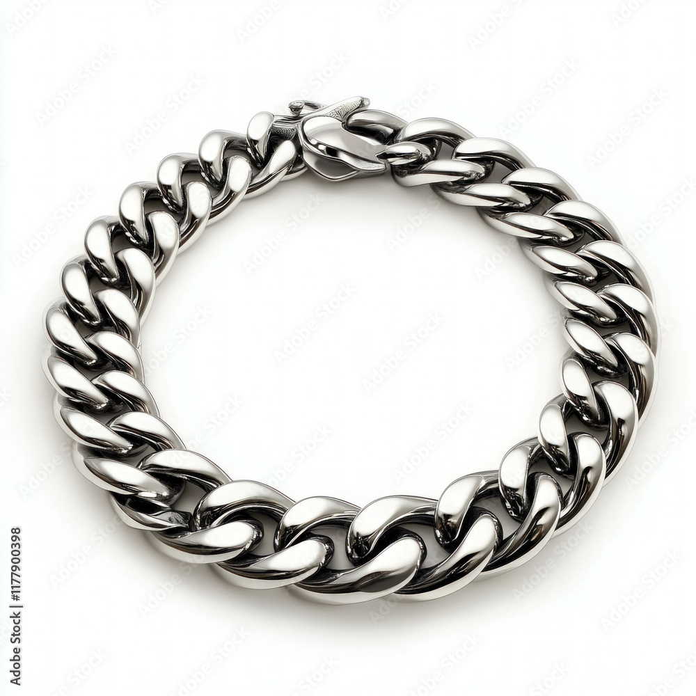 Obraz premium Silver Chain Isolated