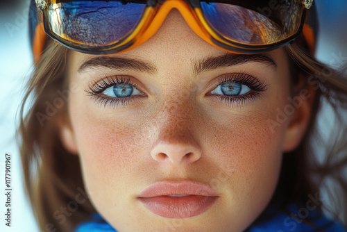 Woman In Winter Ski