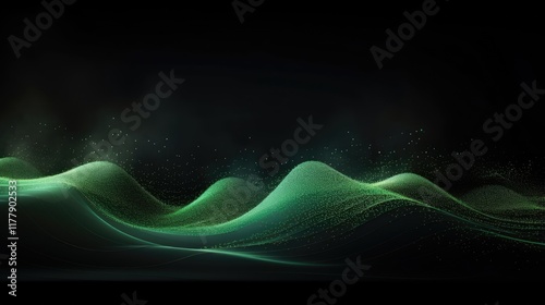 Vibrant Urban Energy: Glowing City Lights in Darkened Night