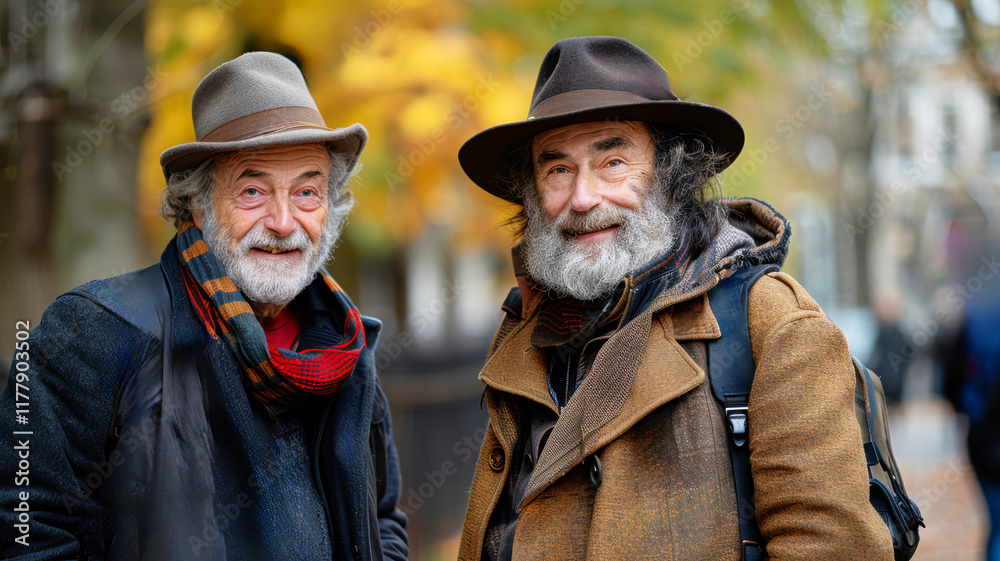 Fototapeta premium two Happy gay man having fun together