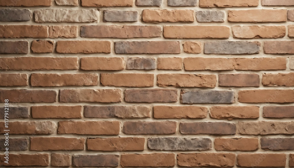 Rustic wall with warm tan brick tones and light surface imperfections Rustic wall with warm tan brick tones and light surface imperfections