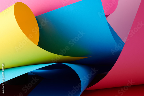 Still Life Abstract Color Paper  photo