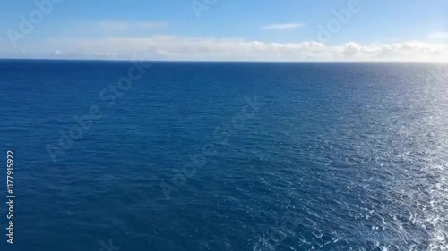 Stunning 4K Stock Footage of Sea Water and Blue Sky 