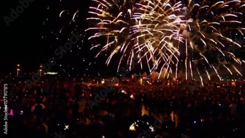 fireworks over the river