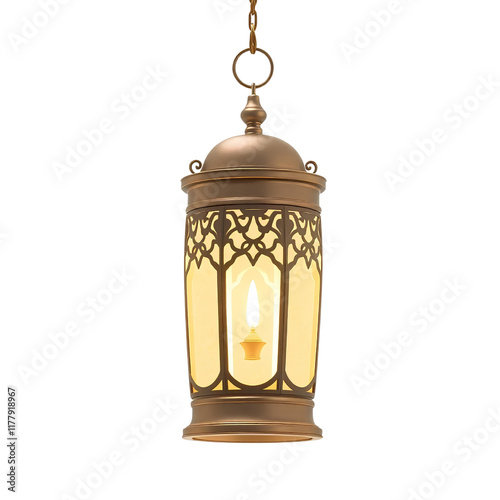 Photo of lantern (fanos) isolated on transparent background photo