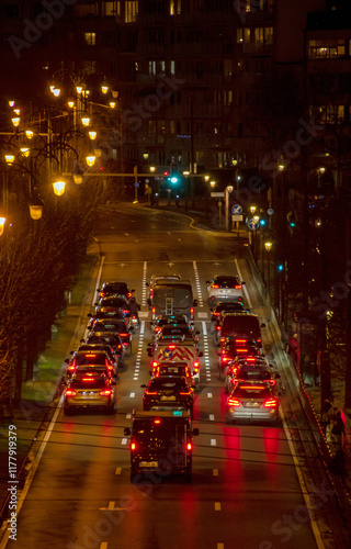 traffic at night