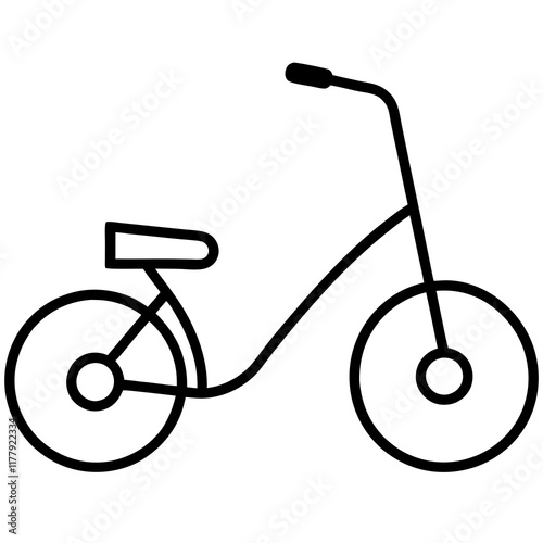 bicycle icon isolated on white