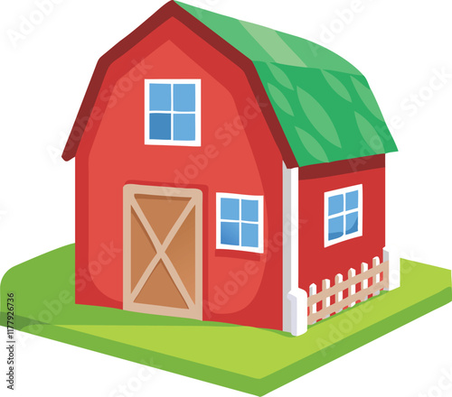 farm concept red barn house